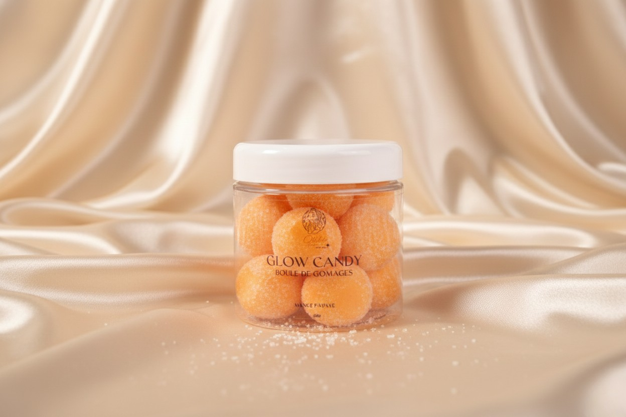 Glow Candy - Éxfoliation Gourmande & Éclat Tropical - 300 G